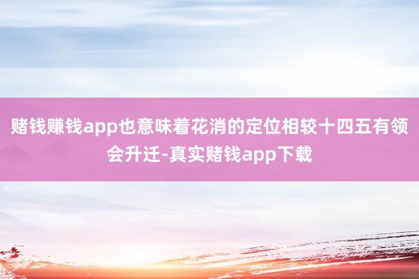 赌钱赚钱app也意味着花消的定位相较十四五有领会升迁-真实赌钱app下载